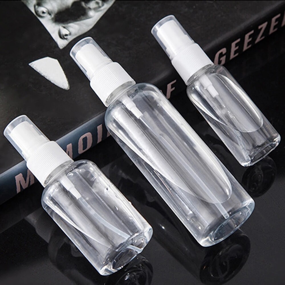 Bình Xịt Rỗng Trong Suốt 10Ml 20Ml 30Ml 50Ml 100Ml 200Ml Vv Bình Nhựa Nhỏ Có Thể Nạp Lại