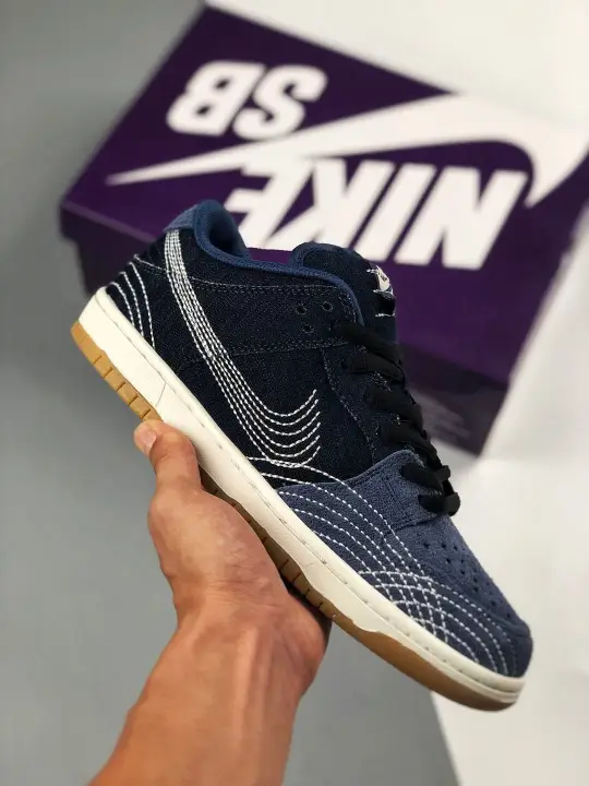 nike sb dunk low pro prm denim gum