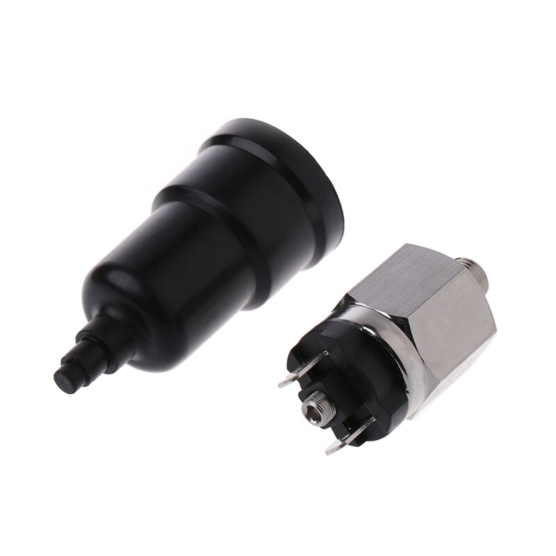 ✪【Ready Stock】【Brand new】1/8'' Adjustable QPM11-NC Pressure Switch Wire External Thread Nozzle