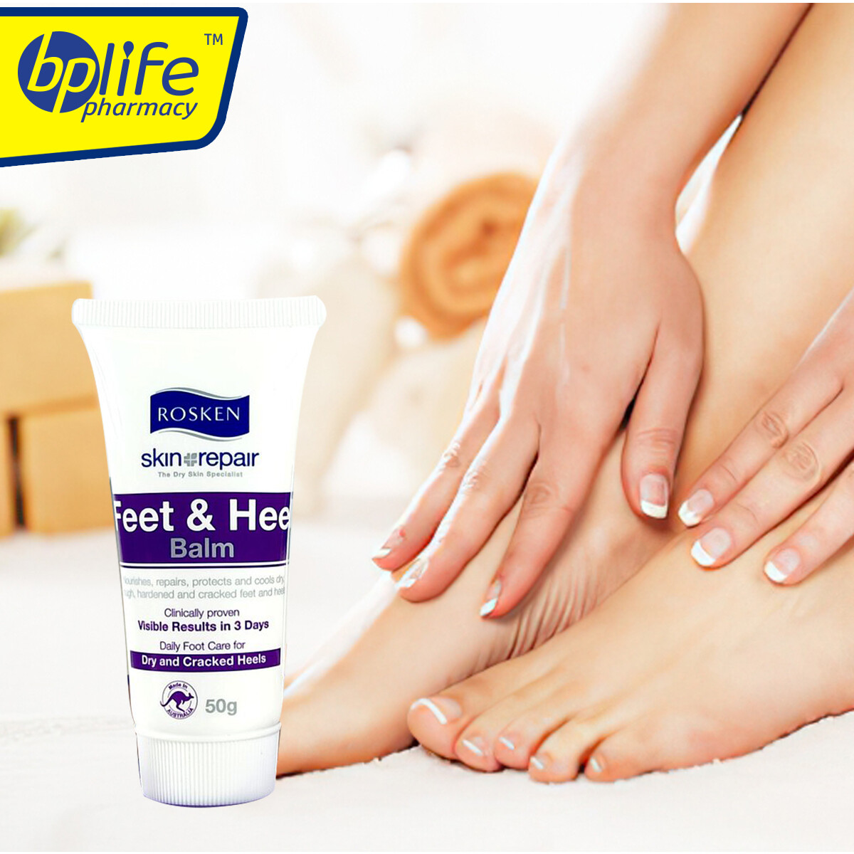 Rosken Skin Repair Feet Heel Balm 50g Moisturizing Foot Cream
