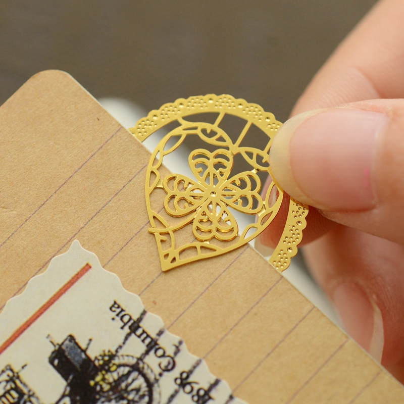 Vòng Kim Loại Bookmark Sáng Tạo Retro Tinh Tế Văn Phòng Phẩm Đánh Dấu Món Quà