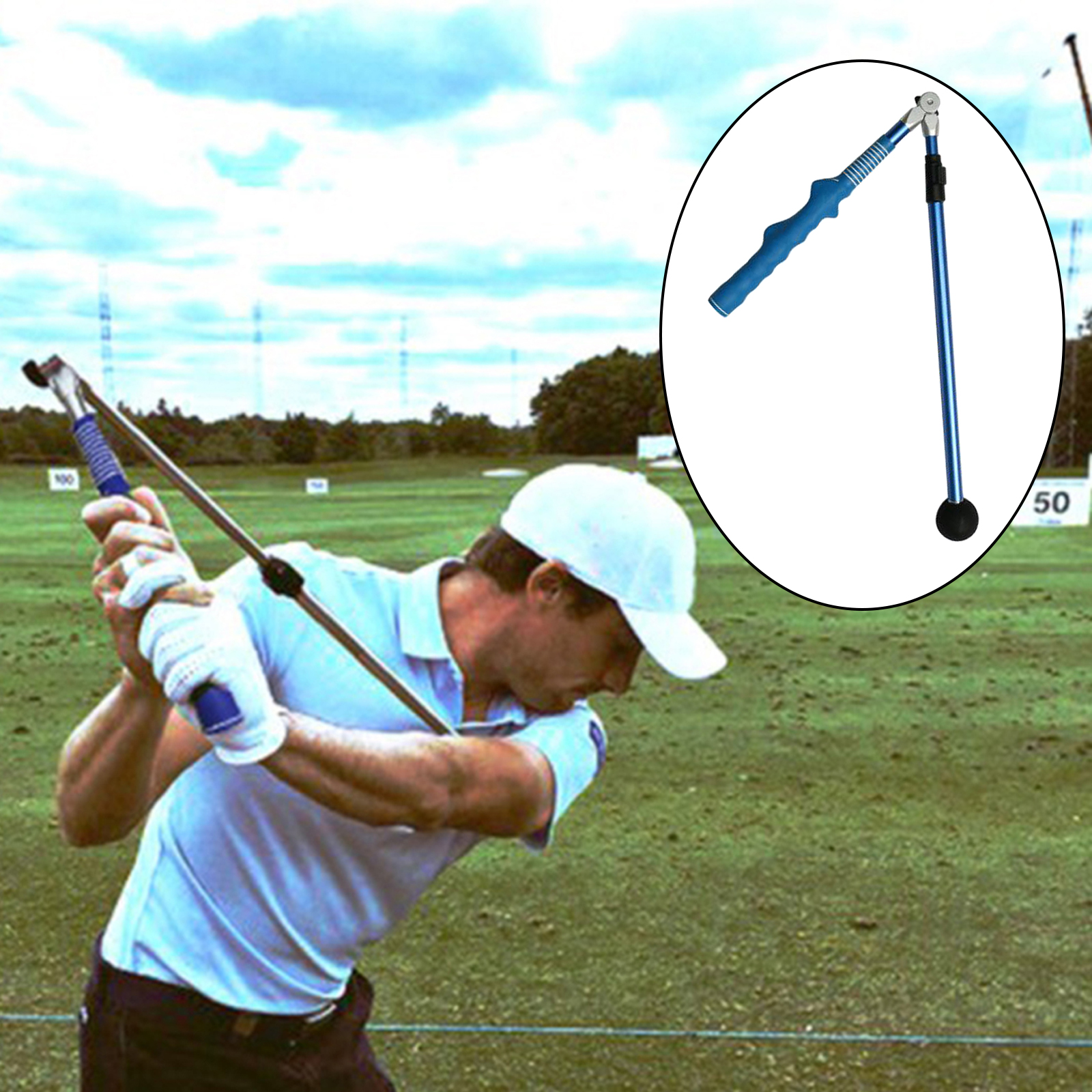 Frame Rod Trainer Flameer Golf Swing Trainer Rod Folded Portable Golf Training Aid to ...