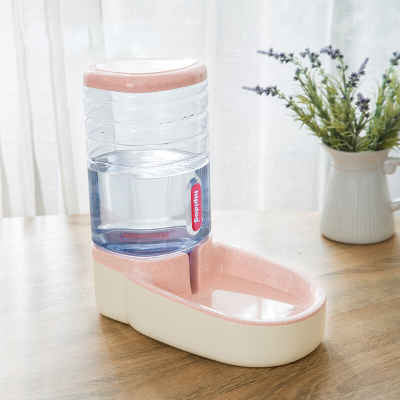 【HATELI】Automatic Pet Feeder Cat Drinker Dog Bowl Cat Bowl Water Feeding Bowl Cat Bowl Combination Grain Storage Bucket