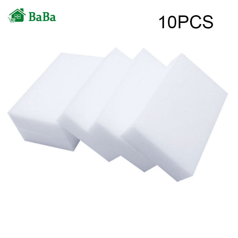 Baba 10/20 cái trắng đa chức năng Sponge Eraser Cleaner 10x6x2cm melamine Sponge làm sạch bọt biển món ăn rửa