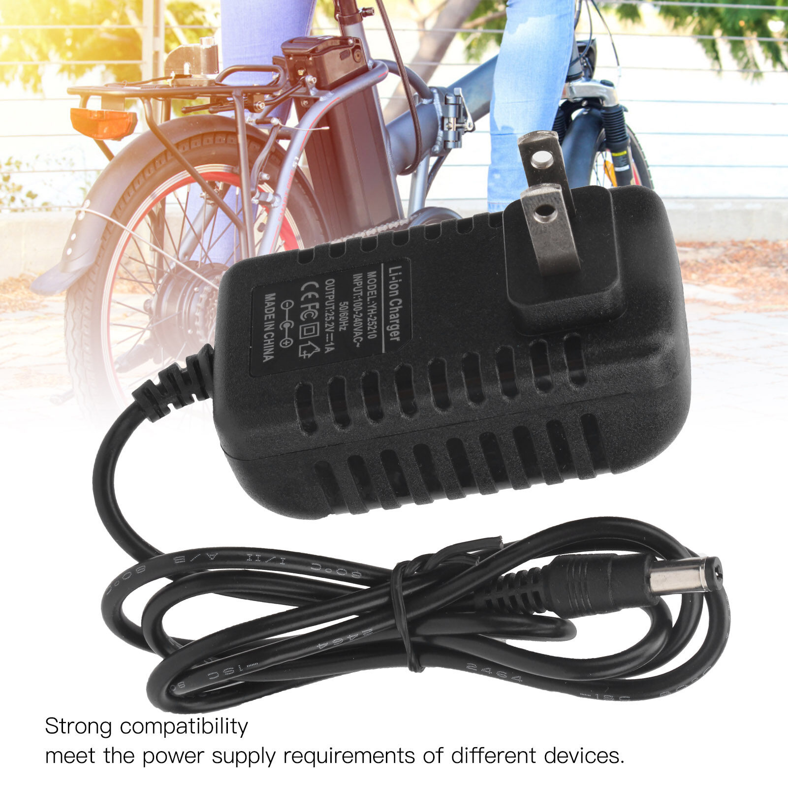 252v Power Supply Adapter Charger For Li‑ion Lithium Battery With Indicator Light Us Plug 100 8320