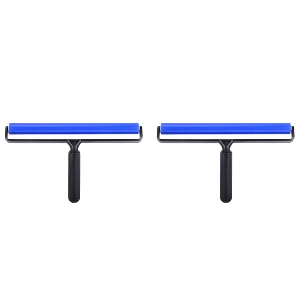 12 Inch Wide Glue Silicone Soft Rubber Pasting Roller Squeegee Rolling  Wheel Anti-Static Sticky Deadener