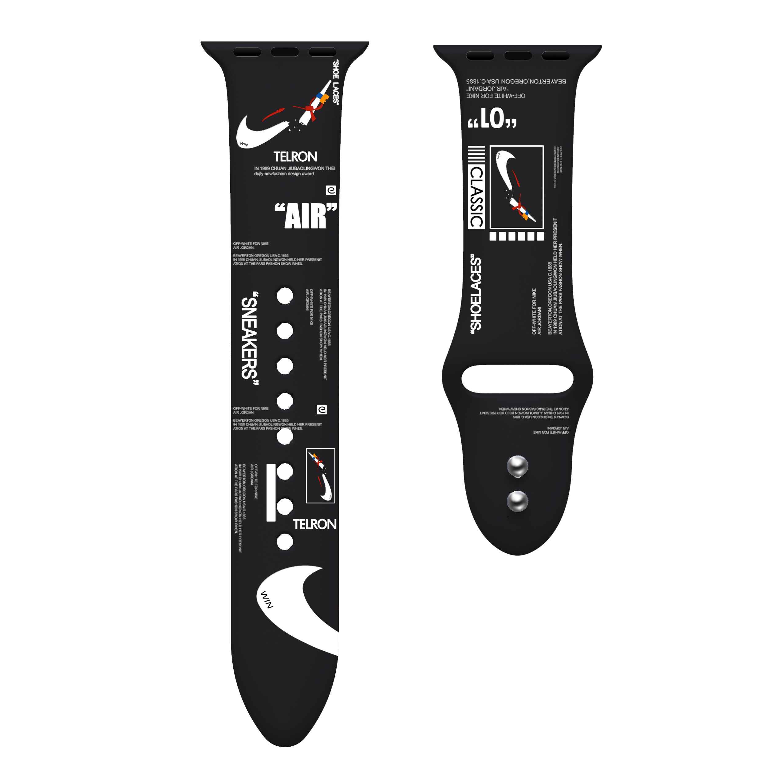41mm 45mm 38mm 40mm 42mm 44mm Personality fashion brand printed design strap Soft Silicone band For i watch 7 6 SE 5 4 3 2 1 For i watch series(not including watch)