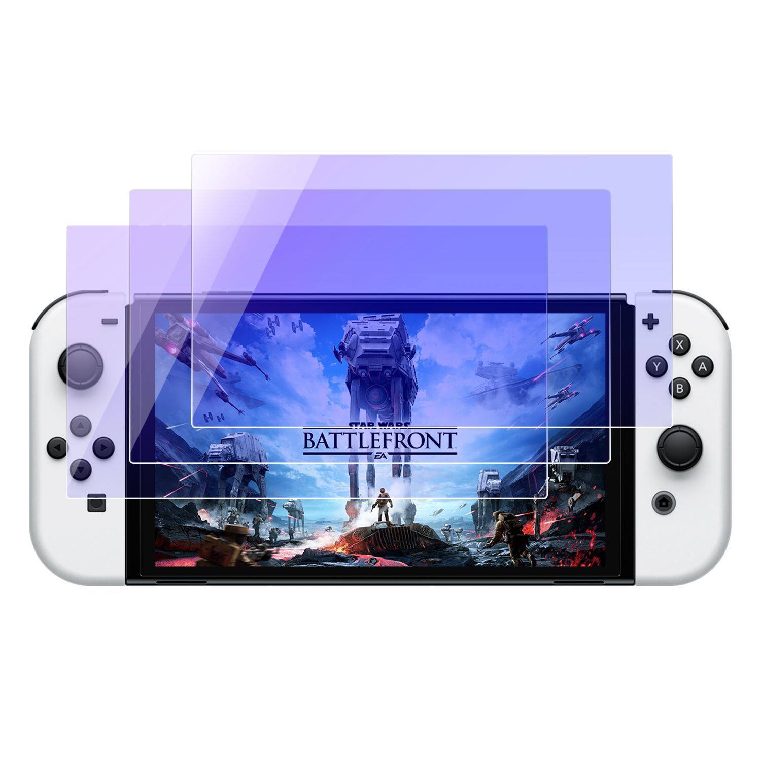 3 cái Bộ chuyển đổi Nintendo OLED Kính cường lực bảo vệ màn hình cho chuyển đổi OLED 2021 mô hình, siêu mỏng HD trong suốt chống trầy xước miếng phim bọc màn hình