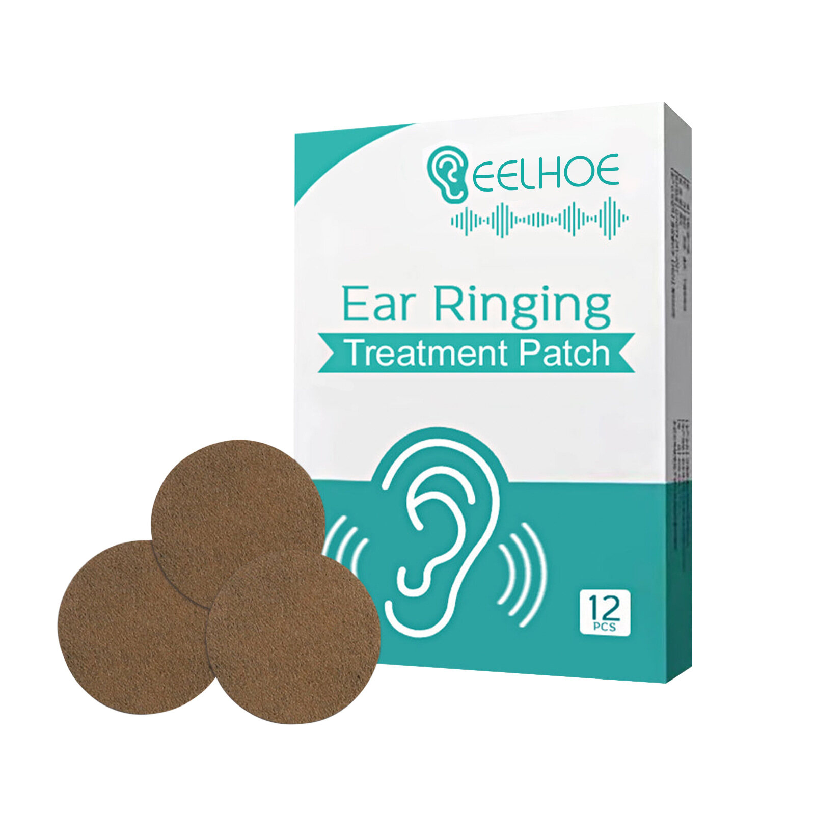Eelhoe Ear Ringing Patch Natural Ringing Buzzing Relief Patch Ear Tinnitus Patch Health Care For Ear Pain Ear Ringing Relieving Patch Hearing Loss Natural Herbal Patch Protect