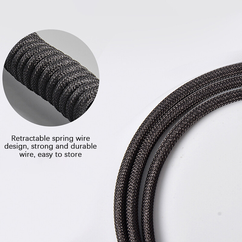UNI Type-C USB Keyboard TypeC USB Cable Mechanical Keyboard Coiled Aviator Wire 1.5m