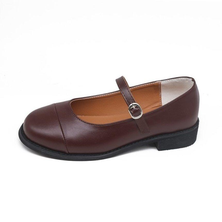Cỡ Lỡn 35-42 Ol Nữ Công Sở Giày Phụ Nữ Gót Thấp Mary Janes Khóa Giày Giày Làm Việc Retro Cho Phụ Nữ Lolita Zapatos Mujer 8079G giá rẻ