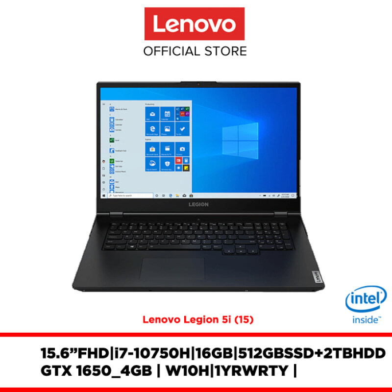 Lenovo Notebook Laptop Lenovo Legion 5i 82AU003WMJ 15.6FHDWVA/i7/16GB/2TB5400+512GB SSD/GTX1650_4GB/W10H/1YR WARRANTY/FREE:BACKPACK,MOUSE,2YR WARRANTY Malaysia