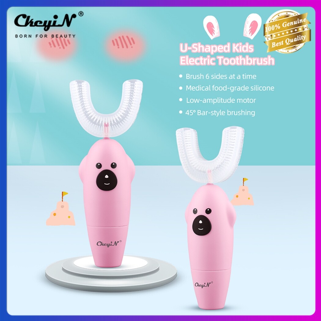 CkeyiN Bàn Chải Đánh Răng Điện Cho Trẻ Em Bàn Chải Đánh Răng Rung Tần Số