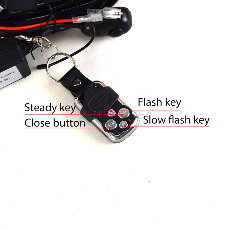 Bộ dây dẫn điều khiển từ xa đèn LED công nghiệp 1, 2, 4 bóng pha cho xe địa hình 2026, bộ dây dẫn đèn pha dải cho xe tải 4x4