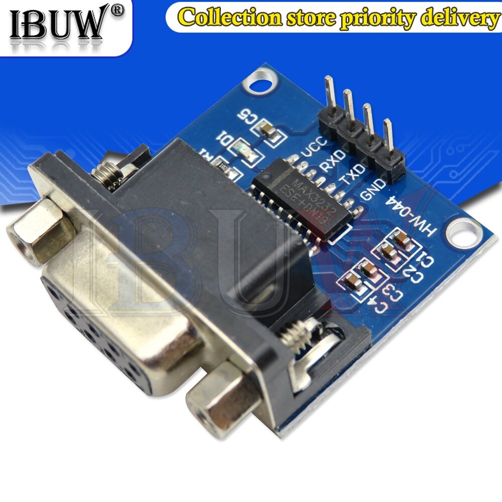 1pcs max3232 rs232 to ttl serial port converter module db9 connector max232
