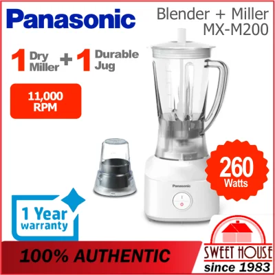 Panasonic Blender with Dry Mill Set (MX-M200WSL MX-M200GSL MX-M200 )