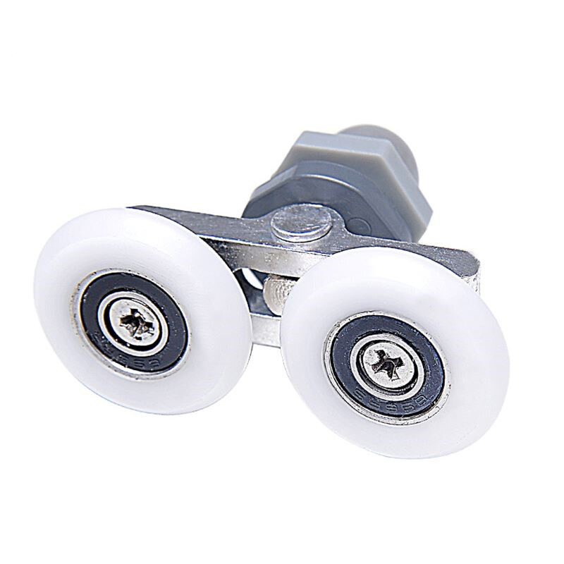 19/23/ 25/27mm Diameter 2PCS ABS Plastic Pulley Runner Wheel Sliding Door Rollers Bearing For Shower Cabin Room Replacement