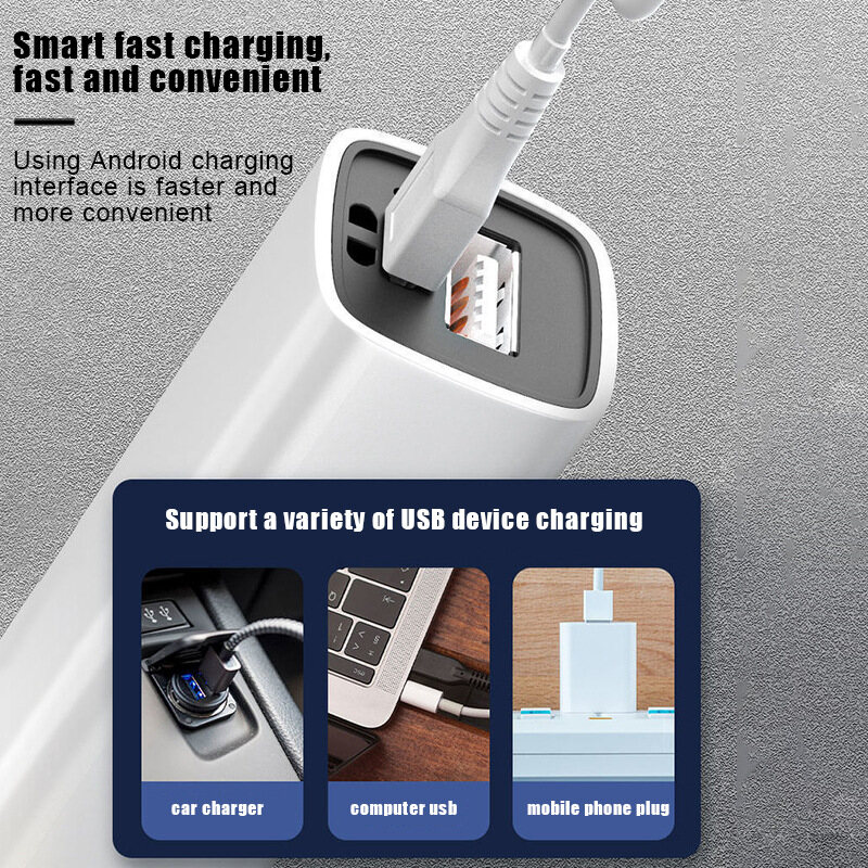 【CAMPOUT】Strong light mini flashlight USB charging outdoor small flashlight hiking portable household lighting flashlight