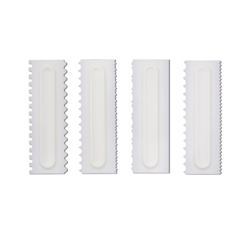Houseeker 1pcs Cake Decorating Comb Cake Scraper Pastry Fondant Spatulas Baking Tools