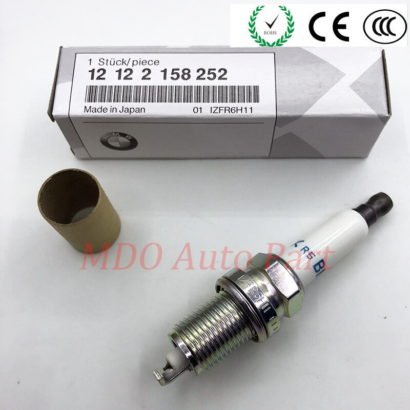 12122158252 IZFR6H11 FR7KPP332 (4 Cái) Bugi Iridium Cho BMW E53 E60 E63 E64 E65 E66 E87 120i N46 12 12 2 158 252
