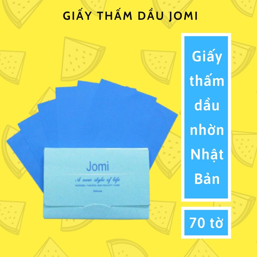 Giấy thấm dầu Jomi thấm dầu kháng khuẩn (70 tờ)