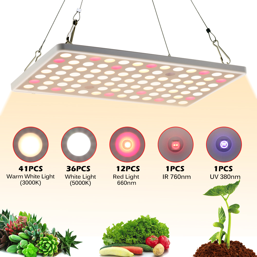 LED Grow Light 600W Samsung LM281B Diode Full Spectrum ปลูกโคมไฟ UV IR ...