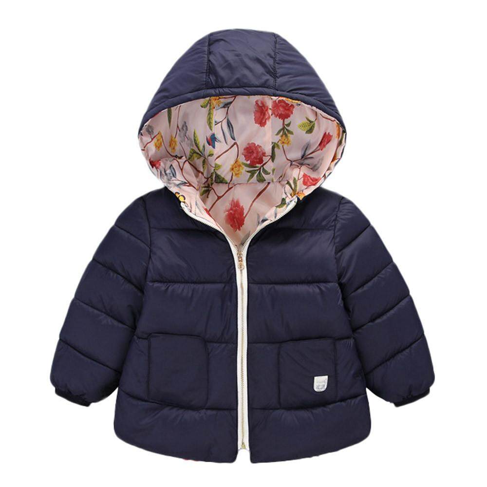 Toddler Kids Girls Boys Floral Jackets Baby Toddler Warm Waistcoat Clothes Coat