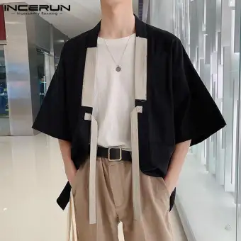 half sleeve cardigan mens