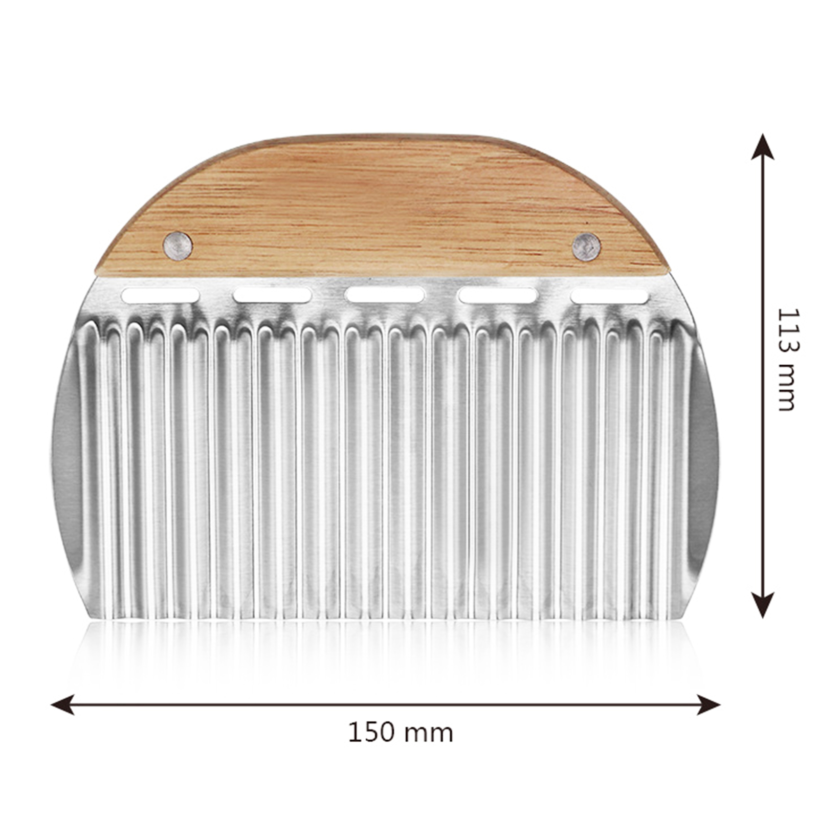 Terylin Potato Chip Cutter Corrugated Sharp Blade Rustproof Food Grade Comfortable Grip Crinkle Cutter Ergonomic Handle Wavy French Fries Potato Cutter for Kitchen French Fries Cutter
