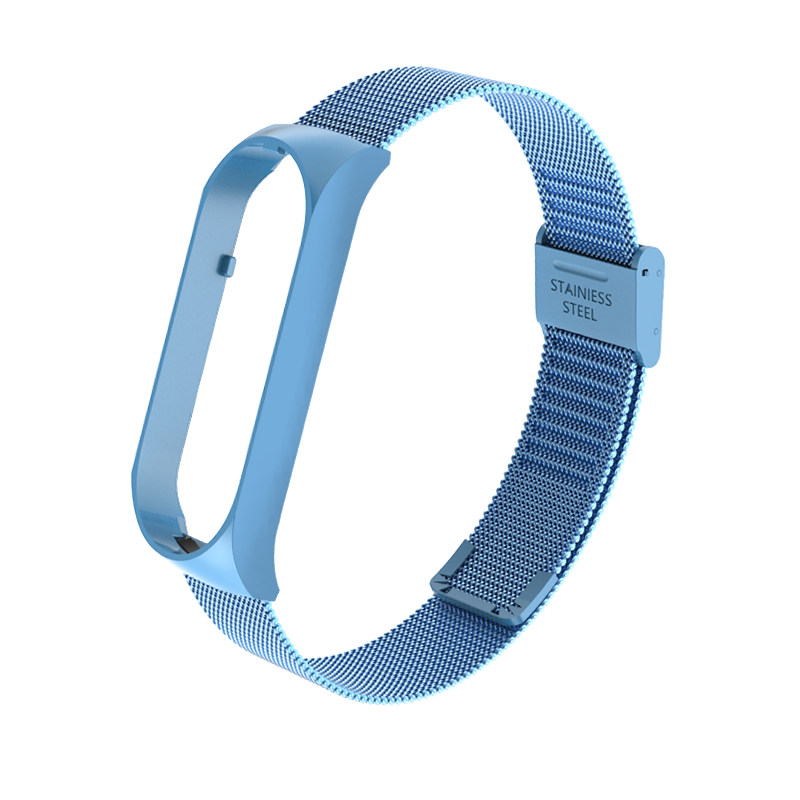 VUAERANG Suitable for Xiaomi Miband 6/5 Bracelet Metal Wrist Strap Stainless Steel Replacement Strap for Miband 5/6 Milanese Mesh Strap