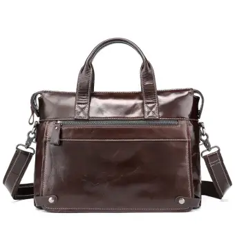 genuine leather briefcase bag