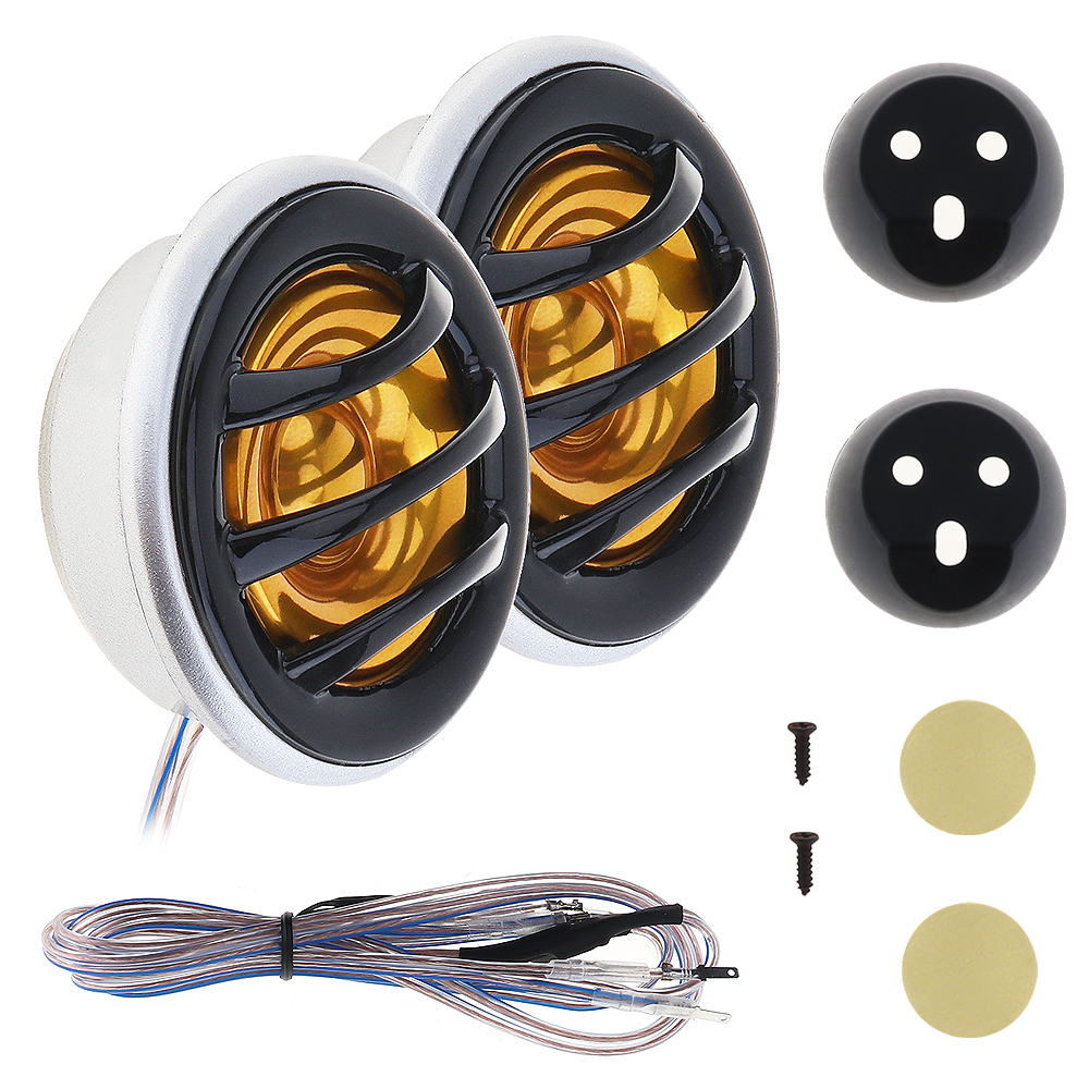2pcs 150W 066 91dB 12V Car Horn Dome Tweeter Audio Loudspeaker Car Stereo Treble Speaker for Cars