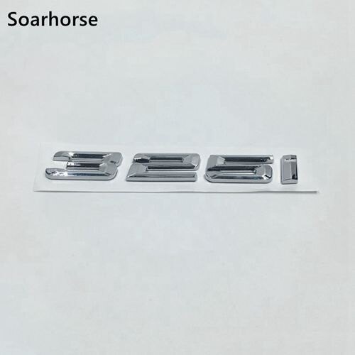 Fashion soarhorse car rear trunk lid emblem badge chrome letters 320i 325i 328i 330i 335i sticker for bmw 3-series e30 e36 e46 f30 e90