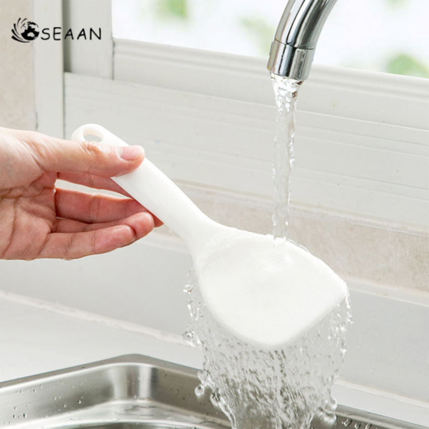 Xới Cơm MUỖNG CƠM Xẻng Xúc Cơm Bằng Nhựa Muỗng Cơm Giá Để Muỗng Đứng Chống Bụi Muỗng Cơm Kèm Hộp Đựng Cho Khách Sạn Nhà Hàng Nhà Bếp Nhà