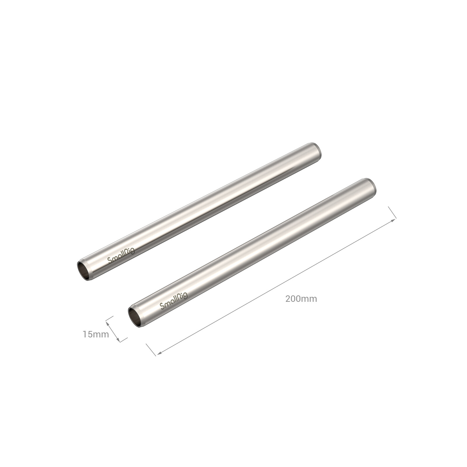 SmallRig Thanh Thép Không Gỉ 15Mm-20Cm 8 "(2 Cái) 3683