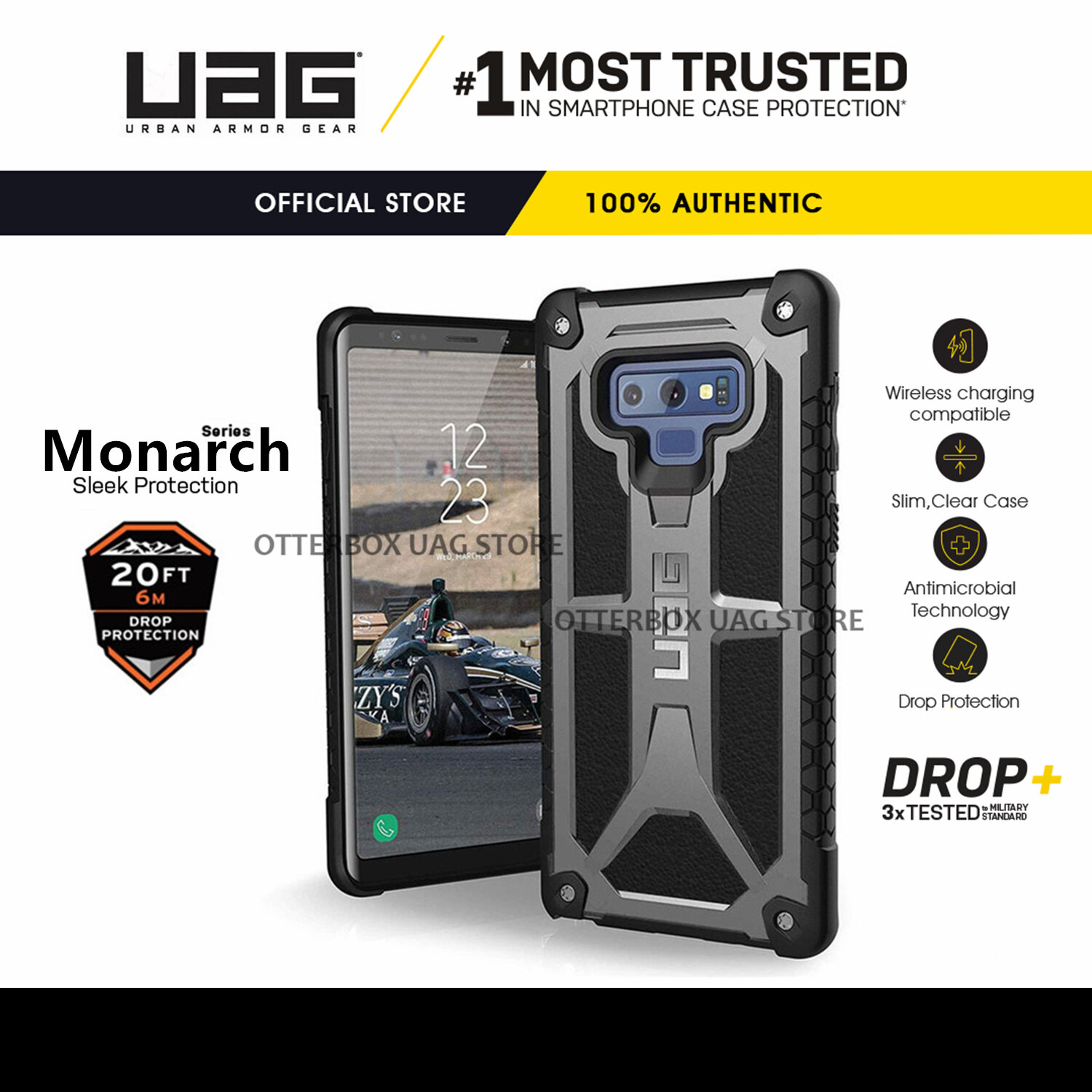 Ốp lưng uag monarch cho samsung galaxy note 9 / galaxy note 8