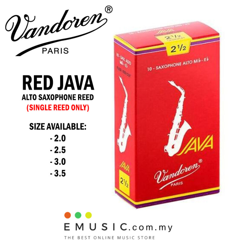 Vandoren Paris Red Java Alto Saxophone Reed - Single Reed Malaysia