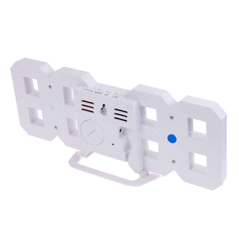 Đồng Hồ Treo Tường Kỹ Thuật Số LED Lớn 3D, Hiển Thị Đèn Ngủ Ngày Giờ Đồng Hồ Để Bàn Đồng Hồ Báo Thức Để Trang Trí Phòng Khách Gia Đình