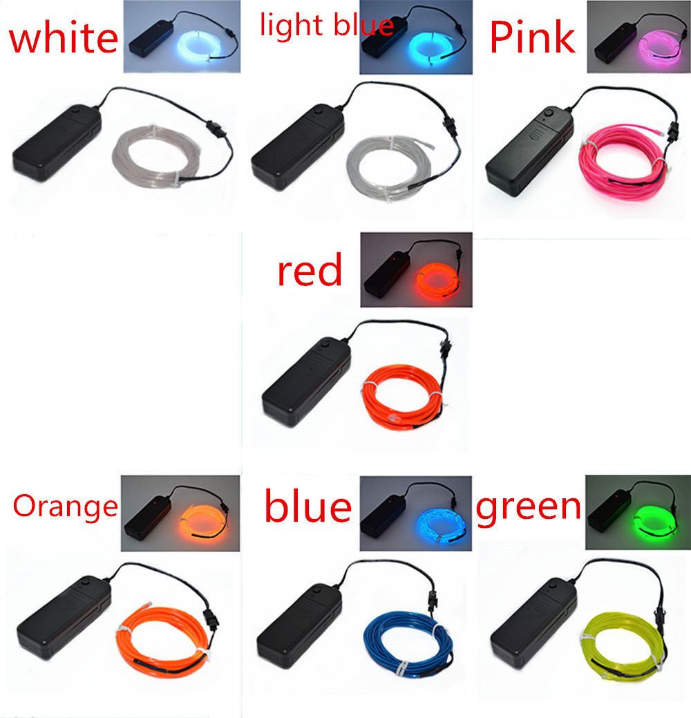 【TaroBall】EL Dây Đèn LED Phát Sáng Dây Đèn LED Chống Nước Dây Đèn Neon Trang Trí Ngày Lễ Trang Trí Xe Hơi Tiệc Tùng