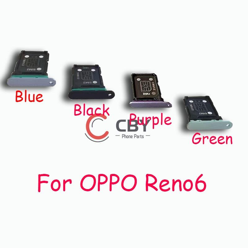 For oppo reno6 reno 6 pro plus pro+ reno7 7 5g cato card slot sim card tray slot holder adapter socket repair parts