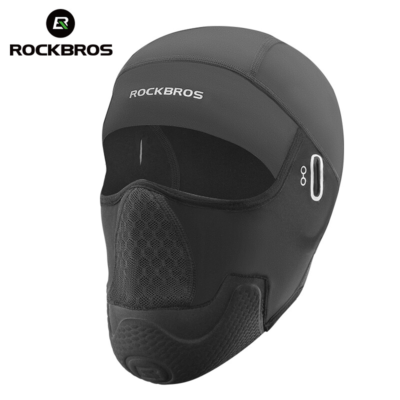 ROCKBROS Motorcycle Face Mask Anti-fall Protective Cycling Full Face Mask Breathable Windproof Warm Face Cover With Glasses Hole