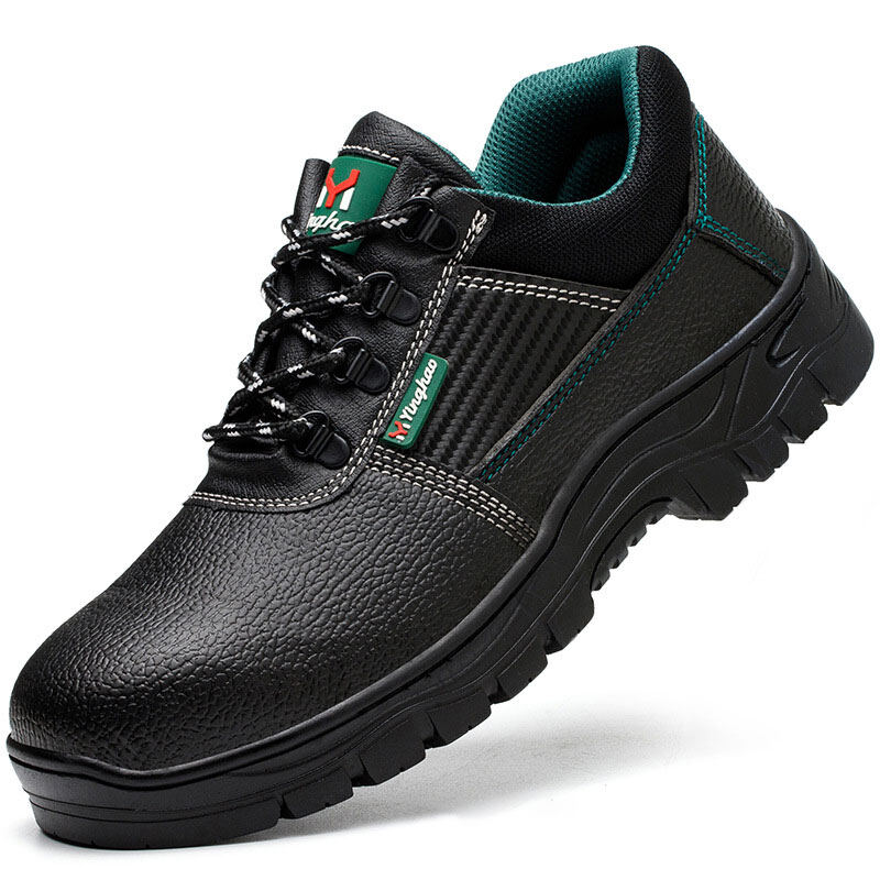 JZZL Labor protection shoes men's toe high and low top anti-smash anti-puncture penetration air wear-resistant rubber sole protective shoes safety shoes