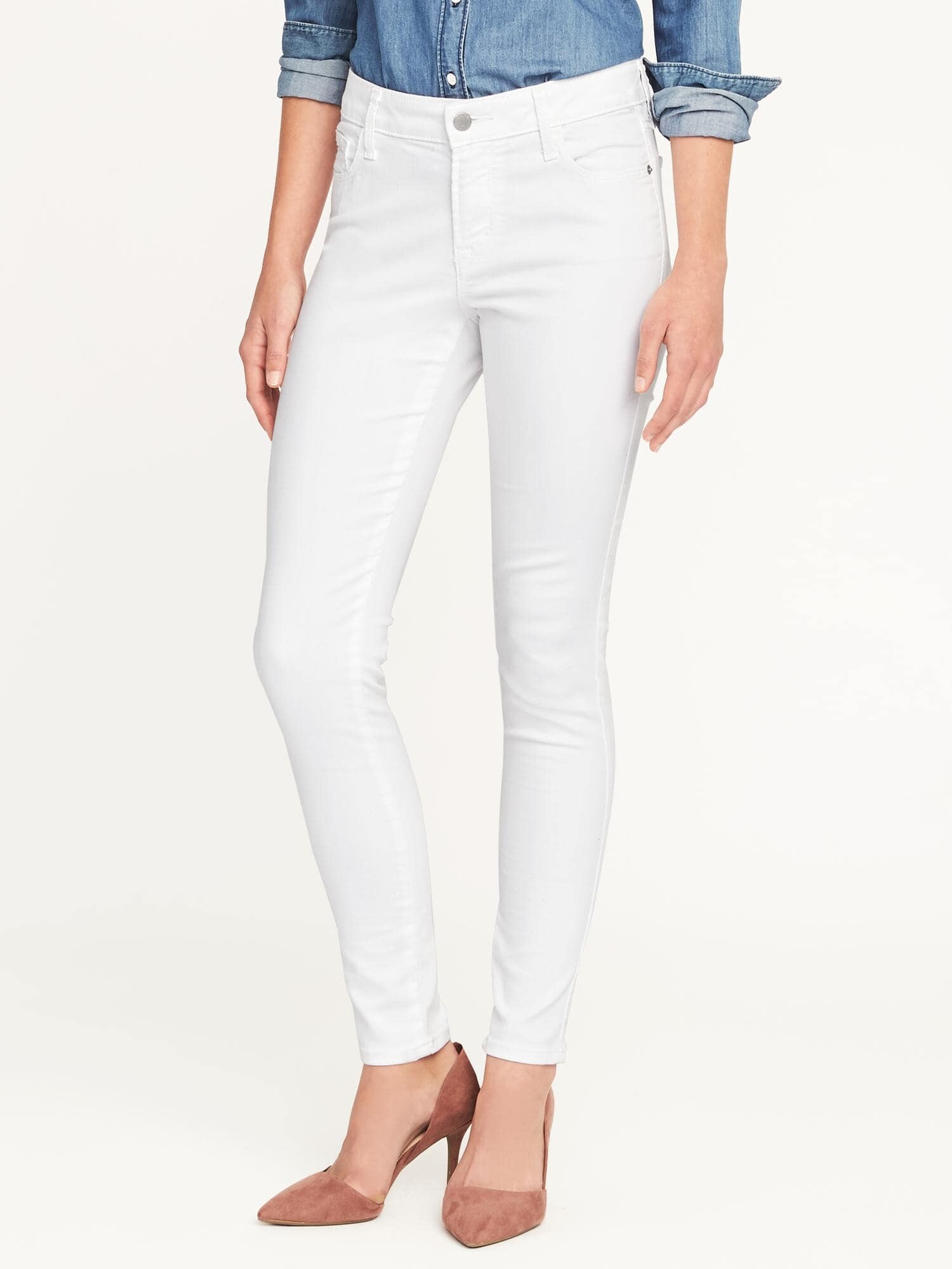 white washed skinny jeans