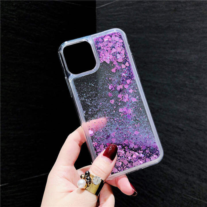 For Vivo Y91c Luxury Liquid Glitter Case Dynamic Liquid Quicksand Love Heart Bling Soft Casing Cover Lazada