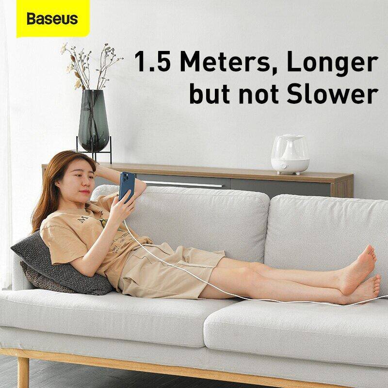 Baseus USB Loại C PD 20W cáp cho iPhone SE 11 12 13 14 Pro x XS 8 nhanh USB C Cáp cho iPhone loại C dây sạc