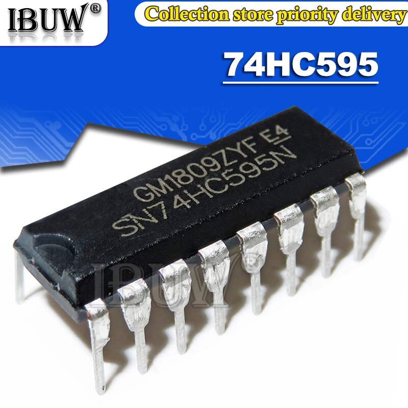 10pcs sn74hc595 dip16 sn74hc595 74hc595 74hc595 dip integrated ic