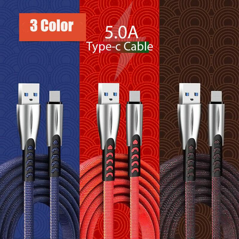 [Allmobiles] Bộ Chuyển Đổi Cáp Sạc Nhanh 1M 5A MicroUSB Type-C Cho Android Samsung Huawei