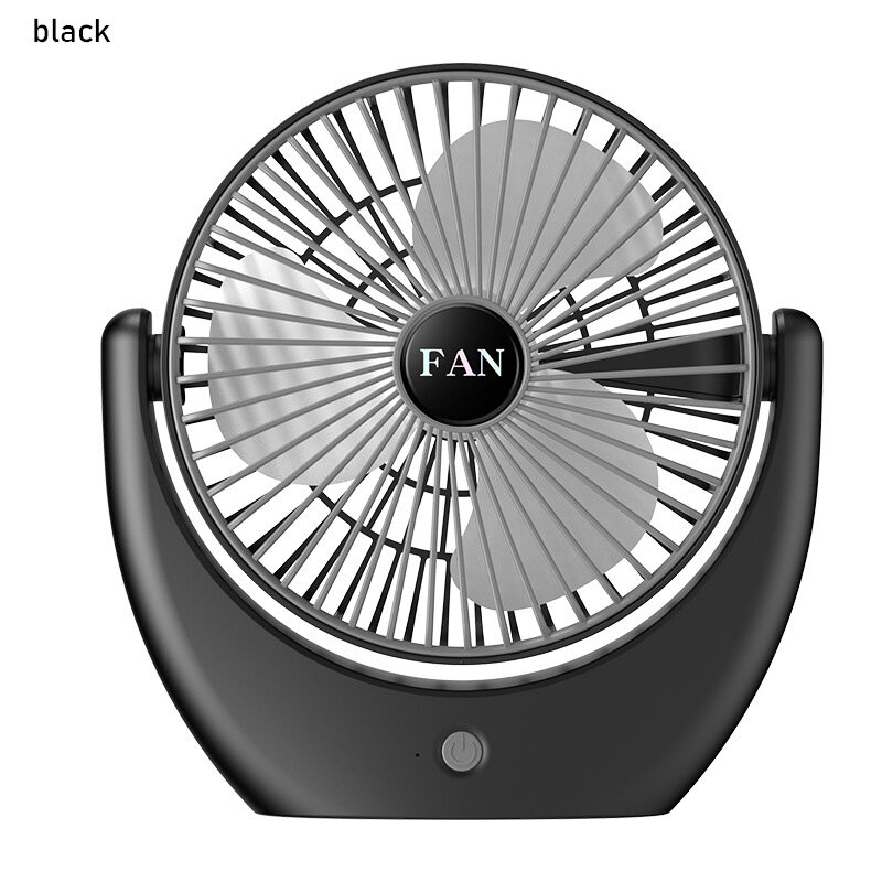 JIASHI Summer USB rechargeable desktop fan rotatable portable strong wind mute mini fan