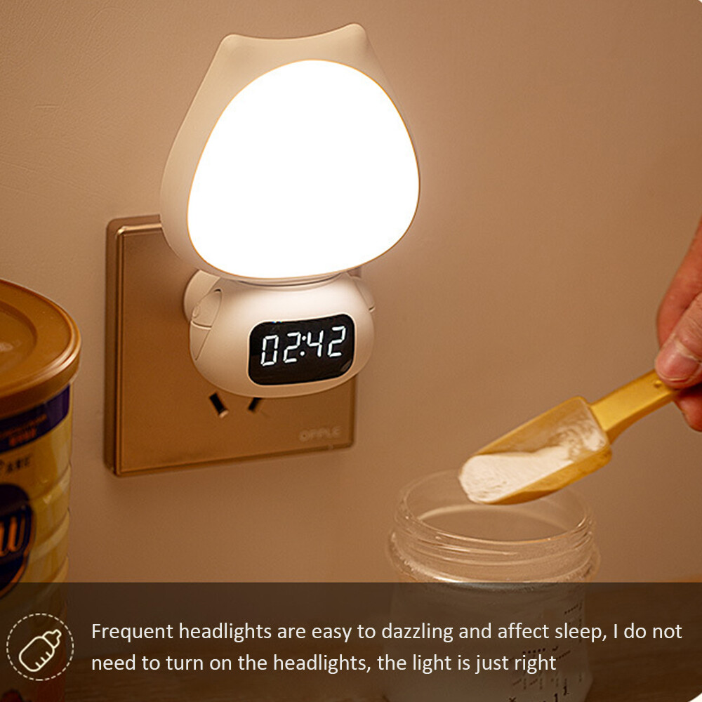 Đèn Ngủ Cắm Điện LED Đèn Chiếu Sáng Từ Xa Có Thể Điều Chỉnh Hai Mục Đích Đèn Ngủ Phòng Đèn Ngủ Hẹn Giờ Cho Con Bú Đầu Giường Đèn Ngủ Đẹp
