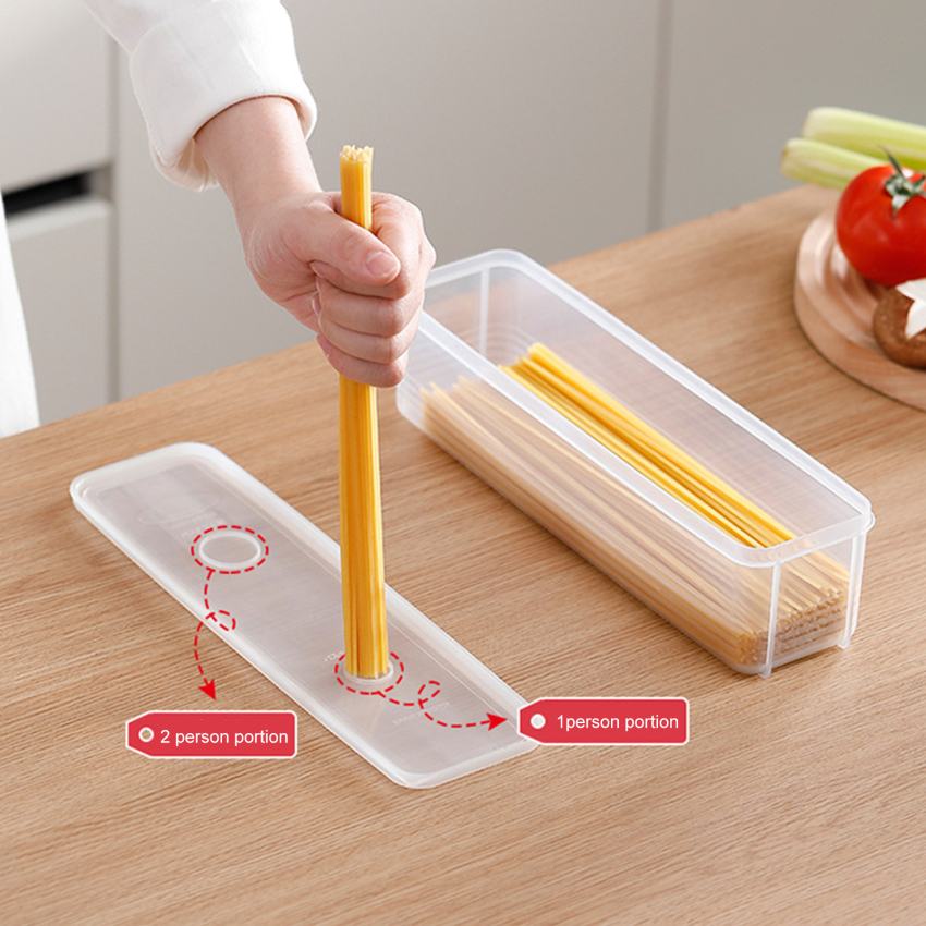 Kitchen Noodle Spaghetti Container Household Cereal Preservation Storage Box with Cover Spaghetti Box Kitchen Food Container